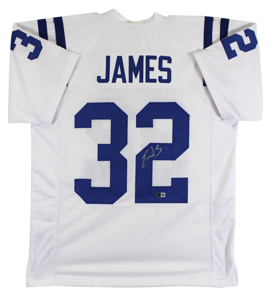 Edgerrin James Signed Indianapolis Colts Jersey (Beckett) 4xPro Bowl Running Bk.