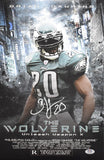 Brian Dawkins Philadelphia Eagles Signed/Auto 11x17 Wolverine Photo JSA 205223