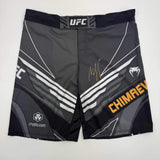 Autographed/Signed Khamzat Borz Chimaev UFC MMA Black Trunks PSA/DNA COA