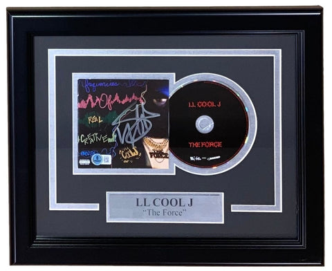 LL Cool J Signed Framed The Force CD Booklet BAS