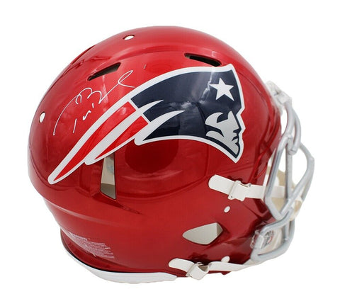 Tom Brady Signed New England Patriots Speed Authentic Flash NFL Helmet