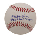 Whitey Ford Signed Yankees Rawlings OML Baseball with Insc