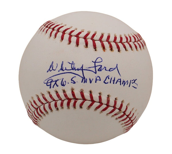 Whitey Ford Signed Yankees Rawlings OML Baseball with Insc