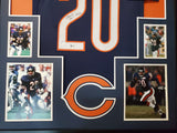 FRAMED CHICAGO BEARS MARK CARRIER AUTOGRAPHED SIGNED JERSEY BECKETT COA