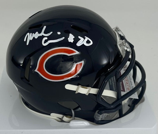 Bears Pro Bowler MARK CARRIER Signed Riddell Speed Mini Helmet AUTO - JSA