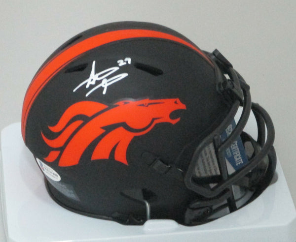 Broncos STEVE ATWATER Signed Replica ECLIPSE Speed Mini Helmet AUTO - HOF - BCA