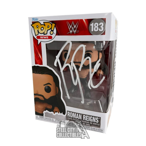 Roman Reigns Autographed WWE Funko Pop - Fanatics