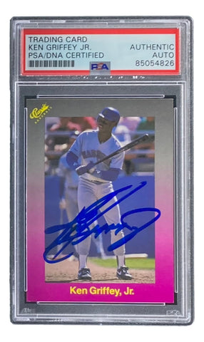 Ken Griffey Jr Signed Mariners 1989 Classic Baseball #193 Rookie Card PSA/DNA