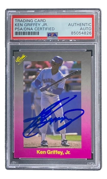 Ken Griffey Jr Signed Mariners 1989 Classic Baseball #193 Rookie Card PSA/DNA