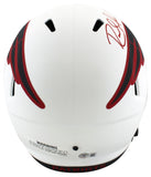 Patriots Randy Moss Authentic Signed Lunar Full Size Speed Rep Helmet BAS Wit