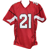 Patrick Peterson Autographed/Signed Pro Style XL Red Jersey Beckett WIT 53093