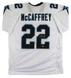 Christian McCaffrey Authentic Signed White Pro Style Jersey BAS #P06330