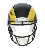 Matthew Stafford Autographed Rams 'Rivalries' Authentic Speed Helmet Beckett
