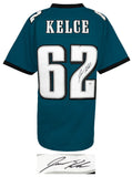 Jason Kelce (PHILADELPHIA EAGLES) Signed Green Custom Football Jersey -(PSA COA)