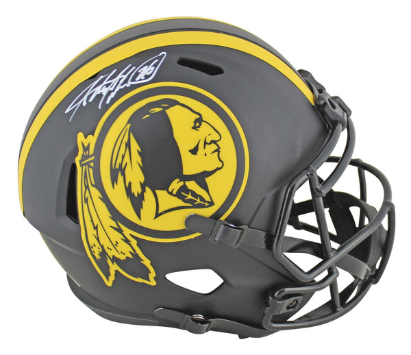 Redskins Adrian Peterson Signed Eclipse Full Size Speed Rep Helmet BAS Witnessed