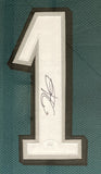 Jalen Hurts Signed Framed Custom Green Pro Style Football Jersey 2 JSA