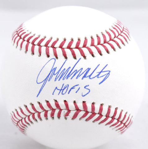 John Smoltz Autographed Rawlings OML Baseball With HOF- Beckett W Hologram *Blue