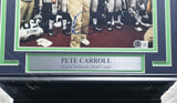 Pete Carroll Autographed Framed 8x10 Photo Seattle Seahawks Beckett QR #AE31649