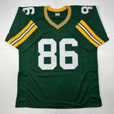 Autographed/Signed Antonio Freeman Green Bay Green Jersey Beckett BAS COA