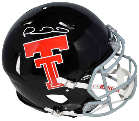 PATRICK MAHOMES SIGNED TEXAS TECH RED RAIDERS THROWBACK AUTHENTIC HELMET BECKETT