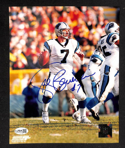 Steve Beuerlein Signed/Autographed 8x10 Photo Panthers JSA 214215