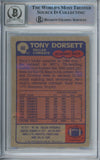 Tony Dorsett Autographed 1985 Topps #40 Trading Card Beckett 10 Slab 39240