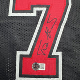 Autographed/Signed Toni Kukoc Chicago Black Jersey BAS COA