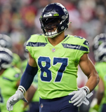 Noah Fant Signed Seattle Seahawks Flash Alternate Speed Mini Helmet (Beckett)