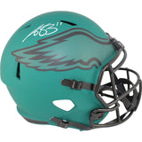 AJ Brown Autographed Philadelphia Eagles F/S Rave Helmet Beckett Witness 49791