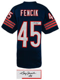 Gary Fencik Signed Navy Custom Football Jersey - (SCHWARTZ COA)