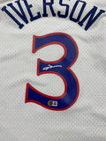Allen Iverson Autographed 76ers Mitchell Ness Swingman Signed Jersey Beckett