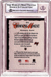 Warren Sapp Autographed 2002 Gridiron Kings #95 Trading Card Beckett Slab 40745