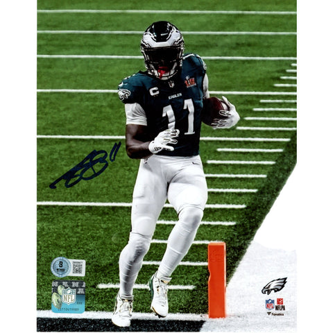 AJ Brown Autographed/Signed Philadelphia Eagles 8x10 Photo Beckett Witness 49963