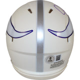 Justin Jefferson Autographed Minnesota Vikings Mini Helmet 24 Alt Beckett 51012