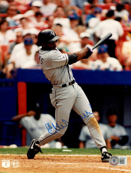 Ellis Burks Autographed/Signed Colorado Rockies 8x10 Photo Beckett 50578