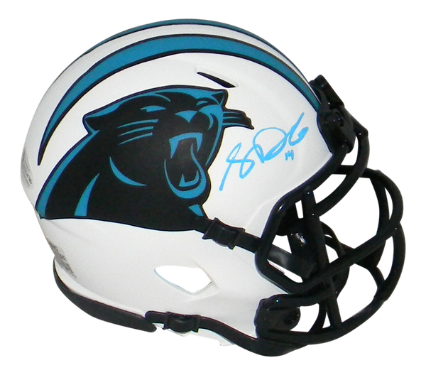 SAM DARNOLD SIGNED CAROLINA PANTHERS LUNAR SPEED MINI HELMET BECKETT