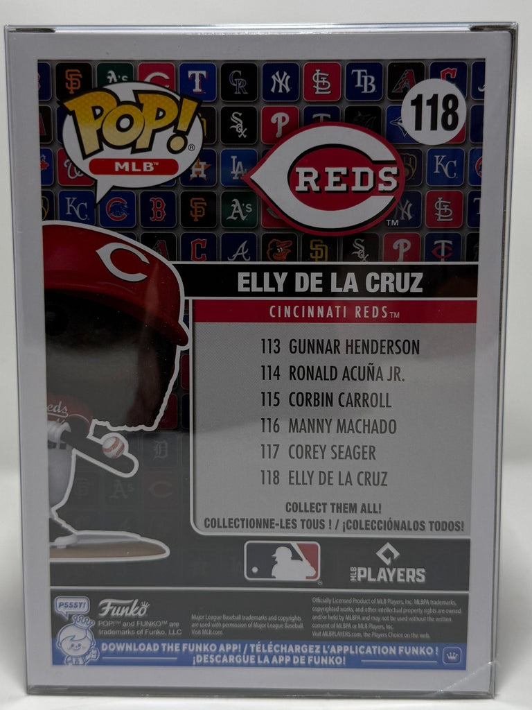ELLY DE LA CRUZ - Cincinnati Reds - Hand Signed Funko Pop Figure #118 ...