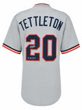 Mickey Tettleton Signed Gray Custom Baseball Jersey w/2x All Star (SCHWARTZ COA)