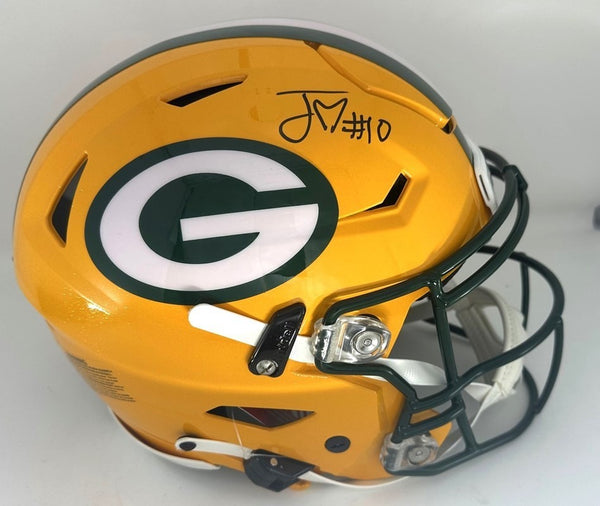 Packers QB JORDAN LOVE Signed Full Size AUTHENTIC SPEED FLEX Helmet AUTO JSA