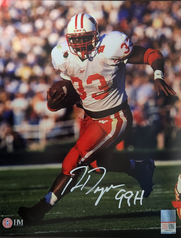 Badgers RON DAYNE Signed 8X10 Photo #1 AUTO W/99H- Rose Bowl MVP & 1999 Heisman