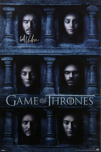 Kit Harington Signed Game of Thrones 24x36 Hall of Faces Poster