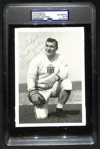 Alan Ameche Signed/Auto 5x7 Photo 1954 Heisman Wisconsin PSA/DNA 205858