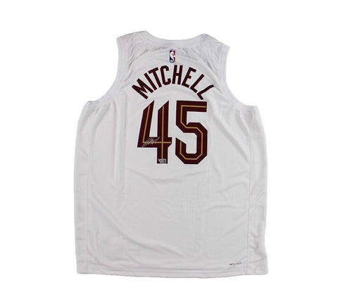 Donovan Mitchell Signed Cleveland Cavaliers Nike 2022-2023 White NBA Jersey