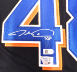 Mets Jacob deGrom Autographed Black Nike Authentic Jersey 44 Fanatics XP14006402