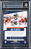 Broncos Joe Flacco Authentic Signed 2019 Prestige #172 Card BAS Slabbed