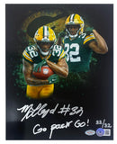 MarShawn Lloyd Autographed "Go Pack Go" 8x10 Photo Collage Beckett GDL LE 32/32