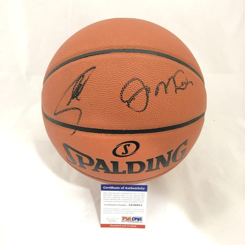 Stephen Curry & Joe Montana Signed Basketball PSA/DNA Autographed Golden State W