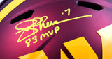 Joe Theismann Autographed Commanders F/S Speed Helmet w/83 MVP- Beckett W Holo