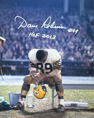 DAVE ROBINSON - Green Bay Packers NFL - Signed 8x10 Auto Photo #6 w/ HOF 2013