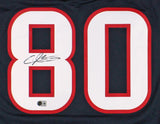Andre Johnson Signed Houston Texans Mitchell & Ness 2008 Navy NFL Jersey